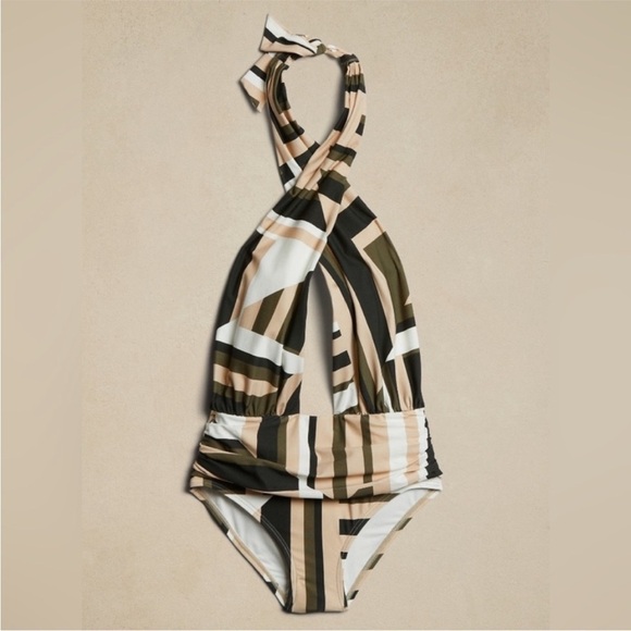 NWT! Banana Republic Twisted Knot Remake Swimsuit - Size Medium🩵 - Picture 1 of 7